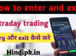 How to enter and exit in intraday trading