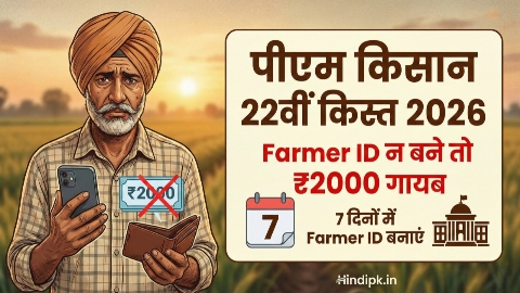 पीएम किसान फार्मर आईडी कैसे बनाएं 22वीं किस्त के लिए